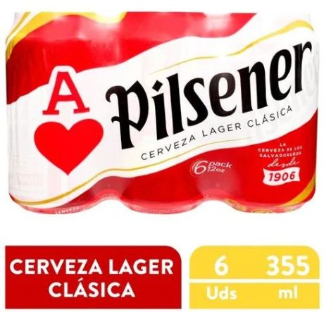 Cerveza Pilsener 355 ml 6pk